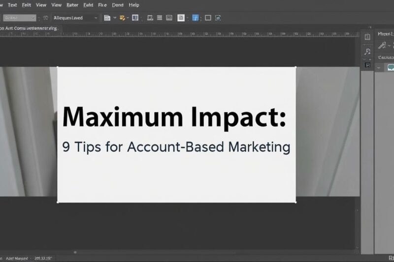 Maximize Impact: 9 Tips for Account Based Marketing