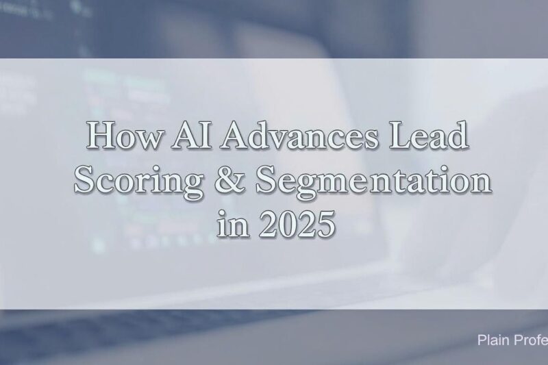 How AI Advances Lead Scoring & Segmentation in 2025
