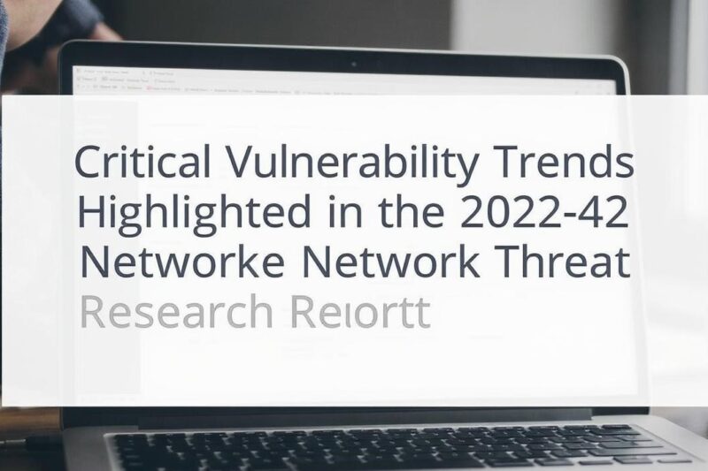 Critical Vulnerability Trends Highlighted in the 2022 Unit 42 Network Threat Trends Research Report